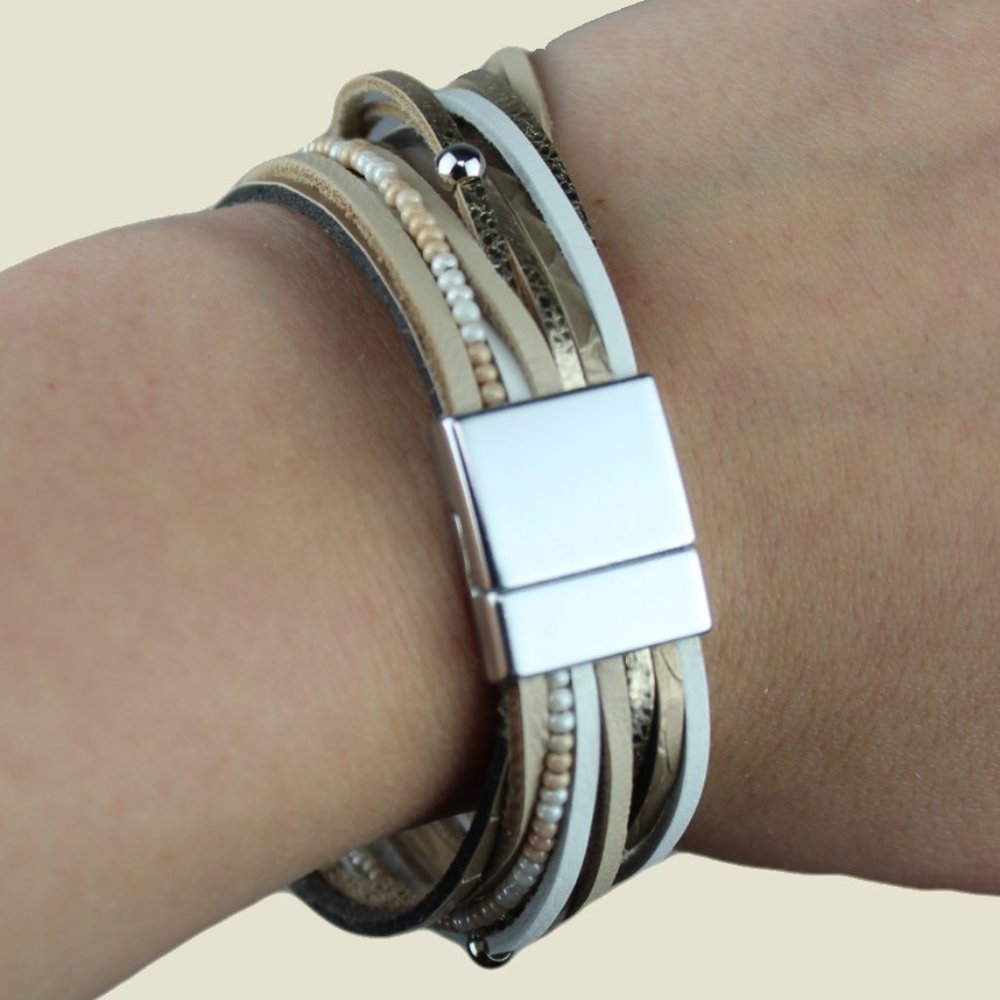 Leather Multi-strand Bracelet